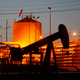 Pump jacks and wells are seen in an oil field on the Monterey Shale formation where gas and oil extraction using hydraulic fracturing, or fracking, is on the verge of a boom on March 23, 2014 near McKittrick, California.